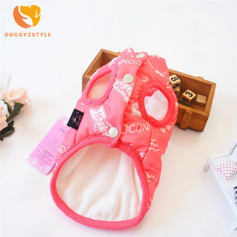 Зимние теплые жилеты для маленьких собак осенняя куртка дизайнерская хлопковая