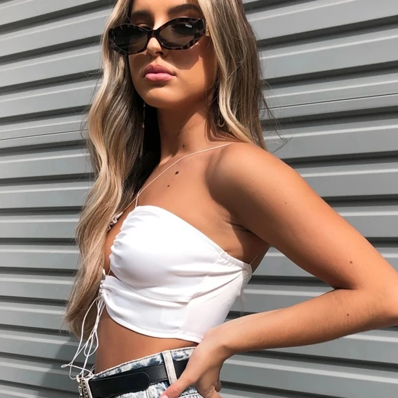 Модные женские летние пикантные Клубные вечерние кардиганы на шнуровке для