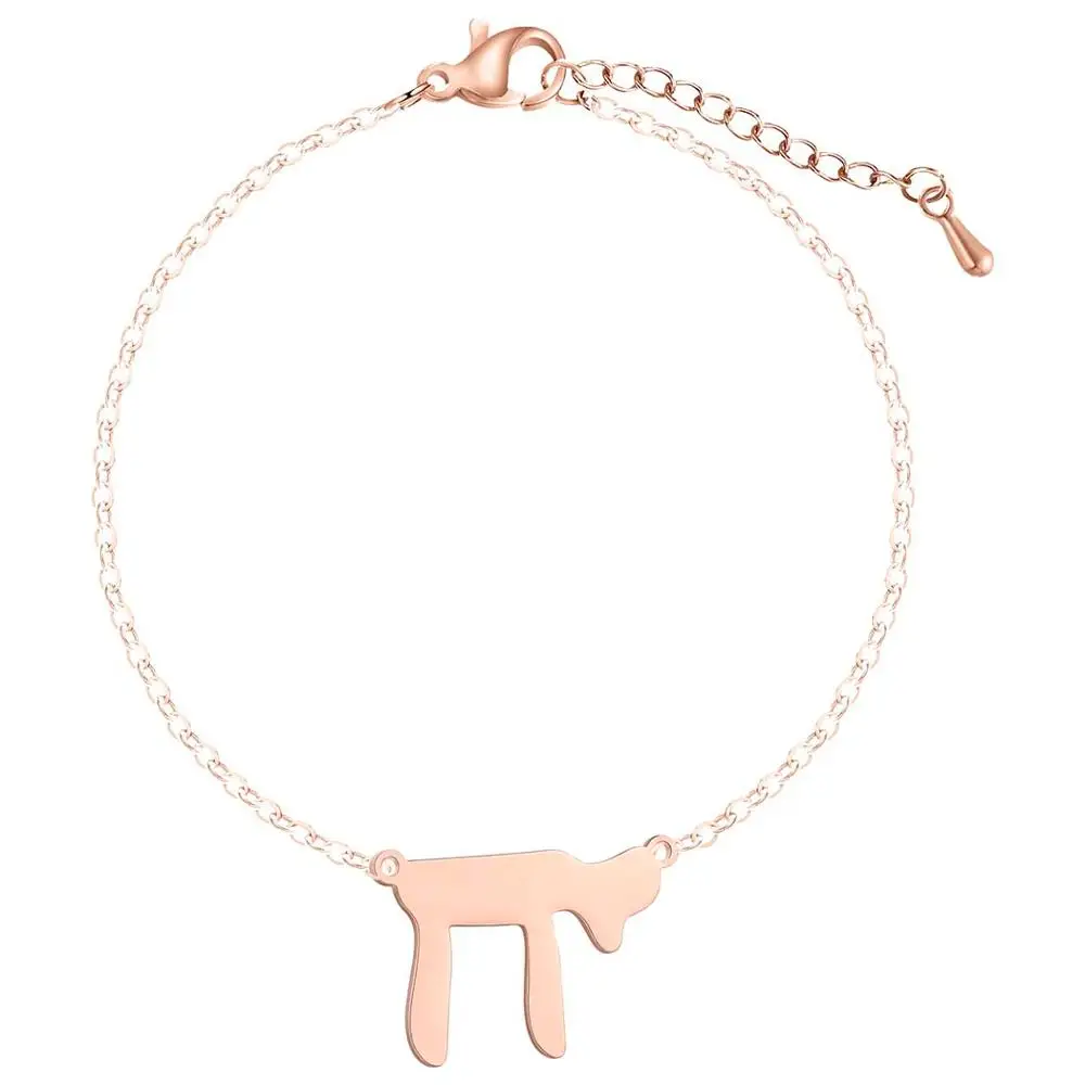 Классическая цепочка с подвеской из еврейского чая женский браслет ювелирные