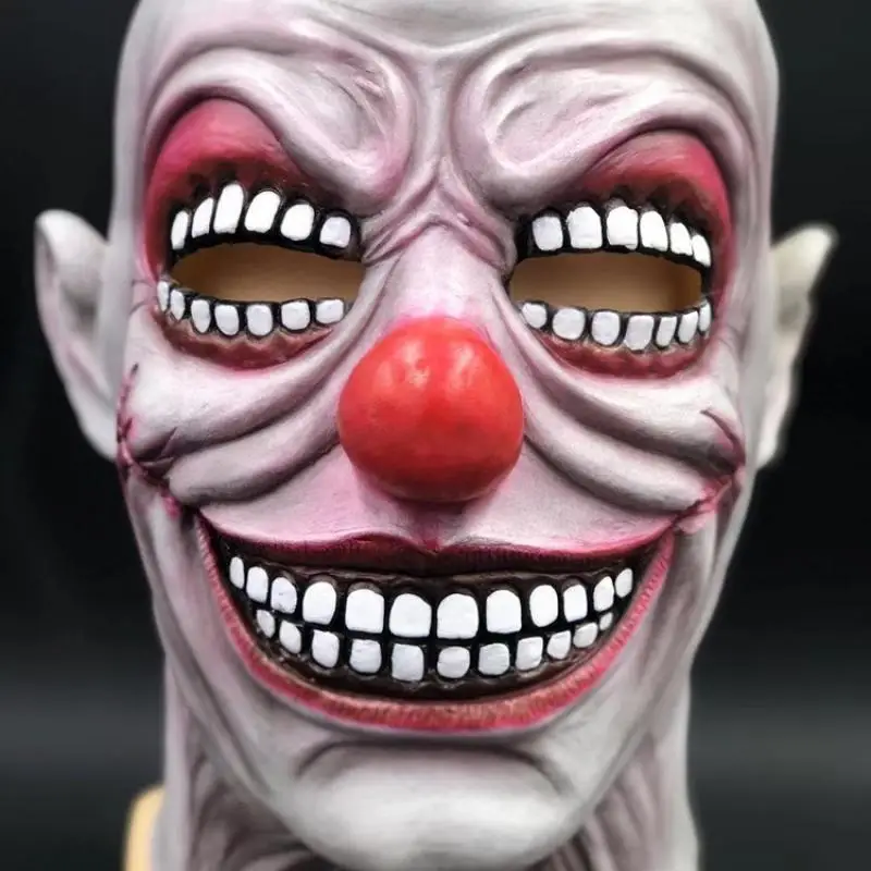 Маска клоуна для Хэллоуина латексная страшная маска на Хеллоуин злая резиновая