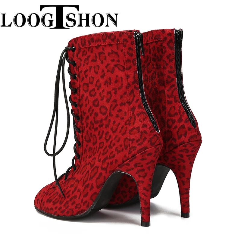 2021 Salsa Argentine Tango Dance Shoes High Quality Suede Leather Sole Dance red shoes woman Latin Dance Shoes For Women