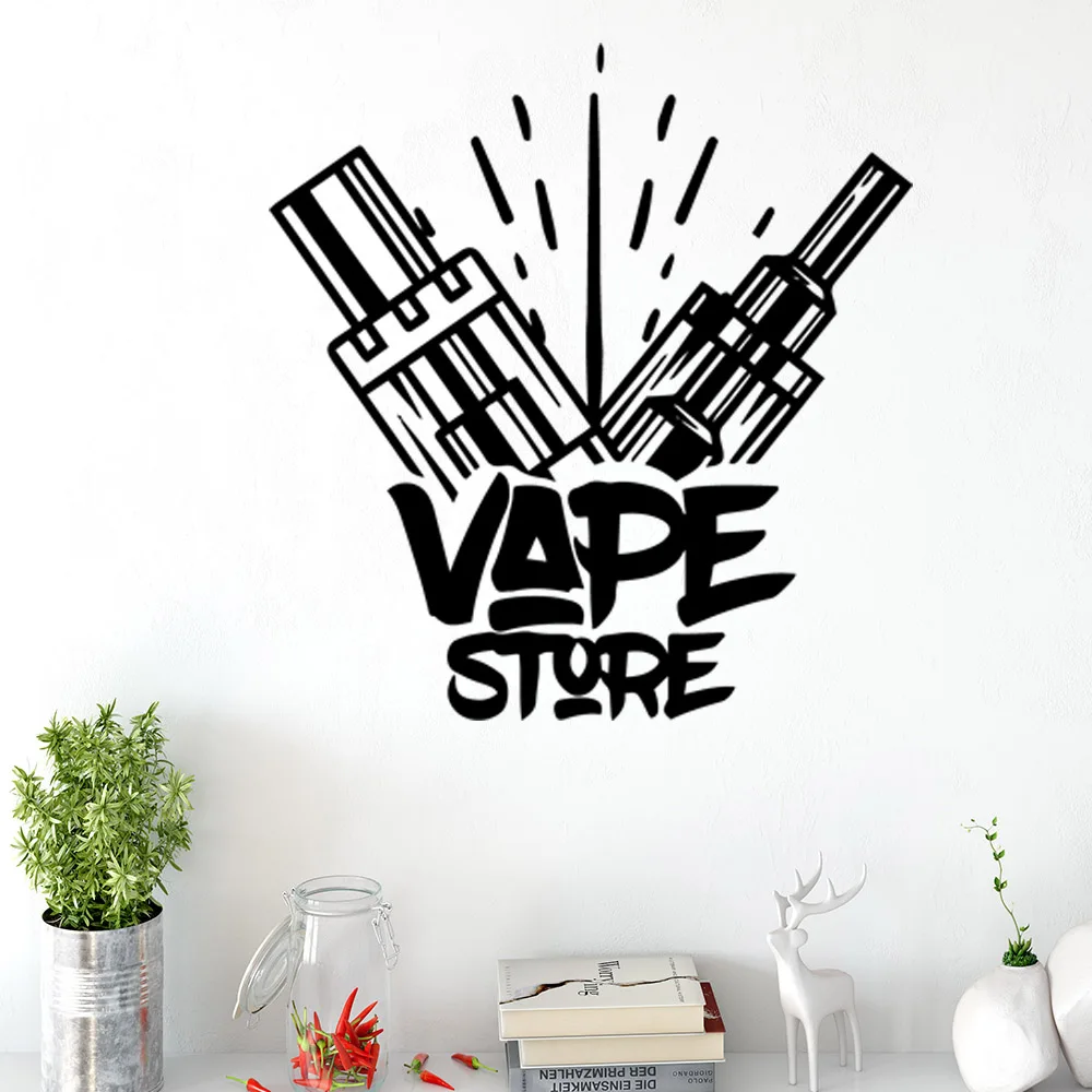 Съемный vape магазин стены Съемная наклейка из ПВХ для детских комнат Детская