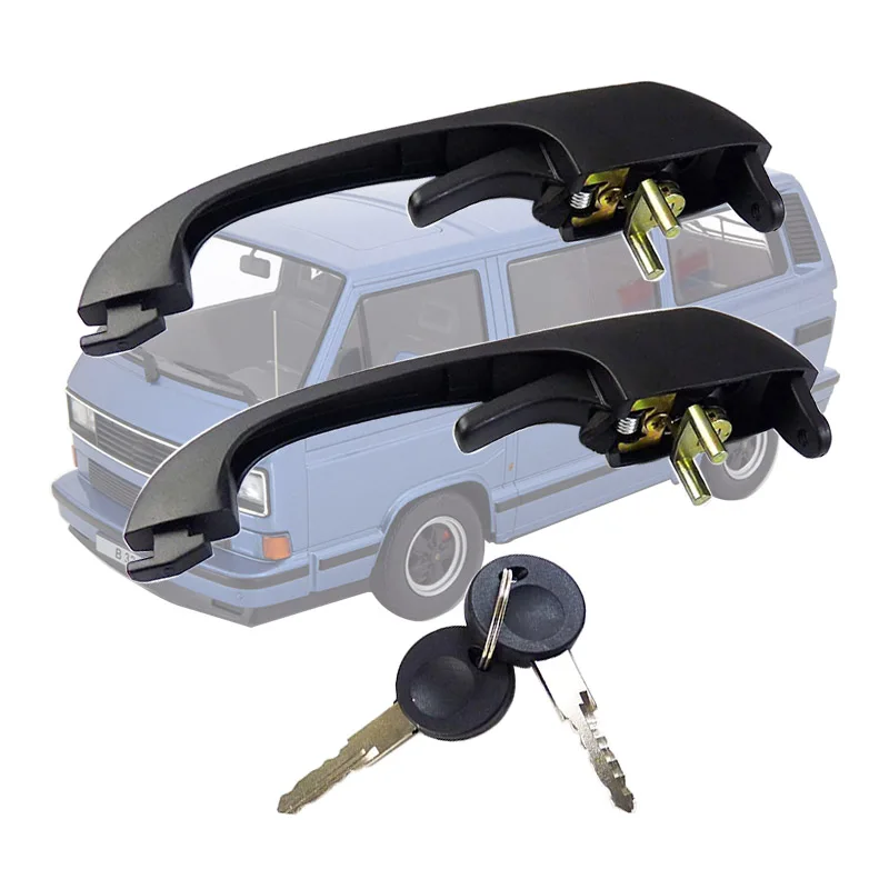 Наружная дверная ручка слева или справа с 2 ключами для автобуса VW Transporter III T3 1979 1992