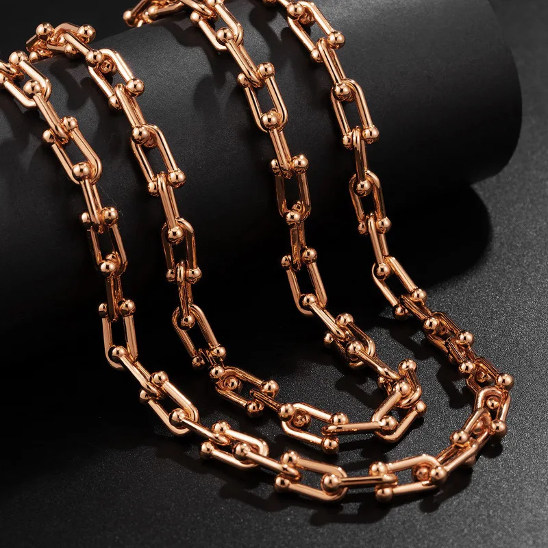 

Wholesale Stainless Steel Link Chain Necklace for Women Men Hip Hop Necklaces On Neck Fashion Trends Jewelry Friends Gifts