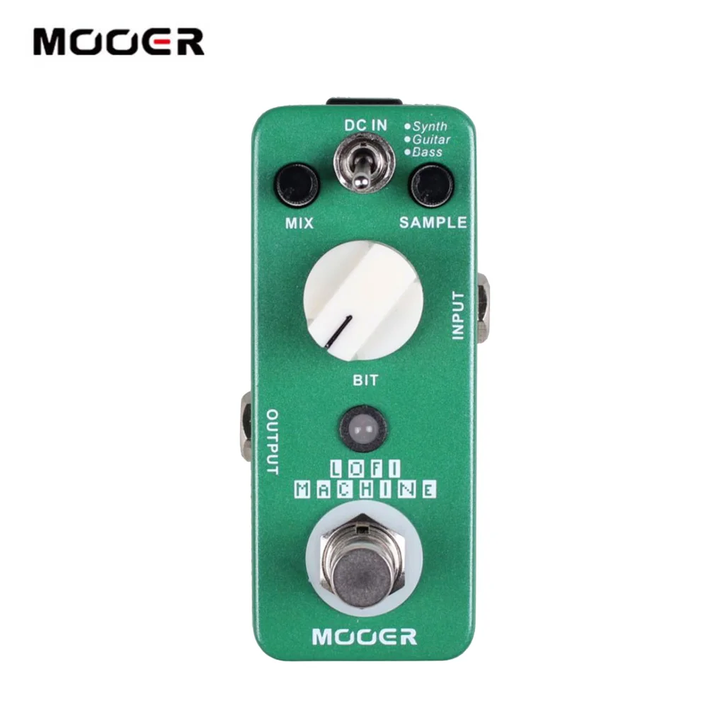 Устройство MOOER LOFI для создания эффектов на гитаре 3 режима работы с гитарой басами