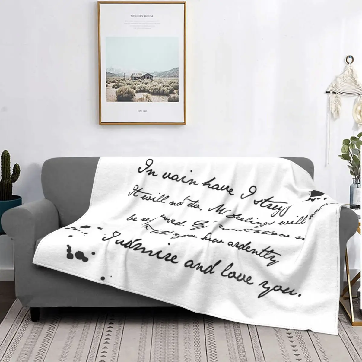 

Mr Darcy-Manta a cuadros para cama, colcha con frase de propuesta, manta Kawaii, colchas y edredón