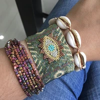 bluestar bracelet for women miyuki evil eye bracelet shell pulseras mujer femme crystal jewelry handmade bead loom