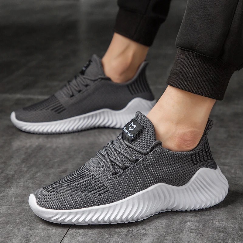2019 Casual Shoes Men Flat Sneakers Breathable Fashion Mesh Mens Trainers Summer Running Size 39-47 | Обувь