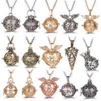 multiple style mexico chime angel wings music ball necklace vintage perfume locket necklace aromatherapy oil diffuser wholesale