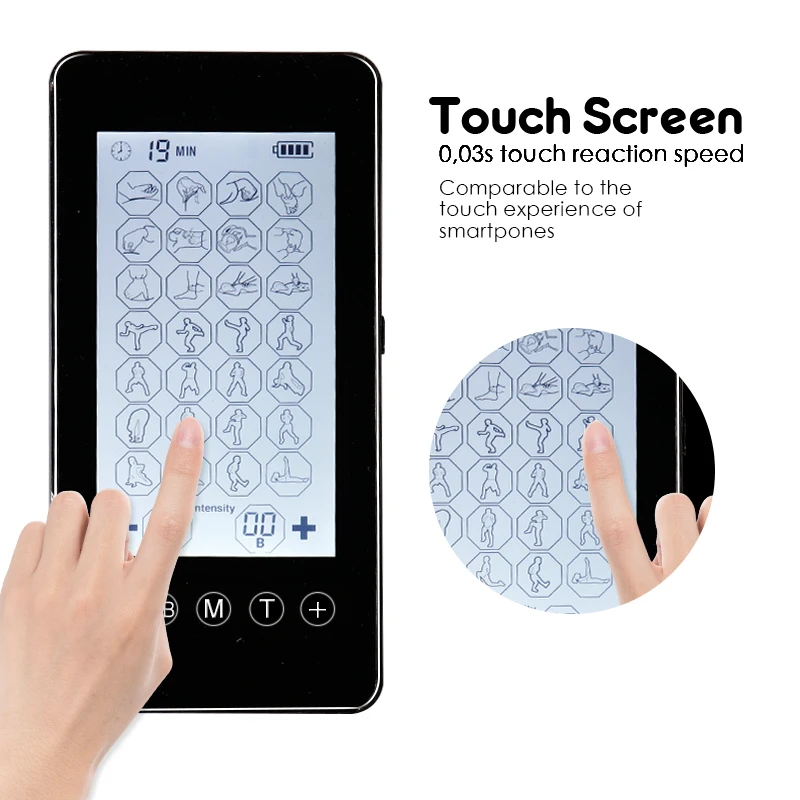 Перезаряжаемый сенсорный экран для электростимуляции мышц физиотерапии 28