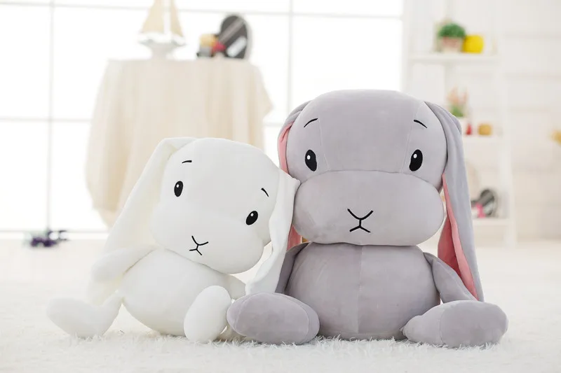 1 pc/25 50 см гигантские милый кролик плюшевые игрушки мягкий плюшевый кролик кукла для маленьких детей игрушка в виде животного, день рождения, Рождество, День Святого Валентина, подарок для любимой, гипоаллергенно