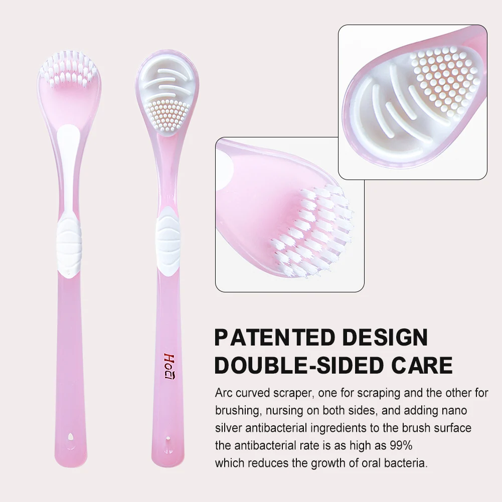 

NEW Double Side Tongue Cleaner Brush For Tongue Cleaning Oral Care Tool Silicone Tongue Scraper Toothbrush Fresh Breath