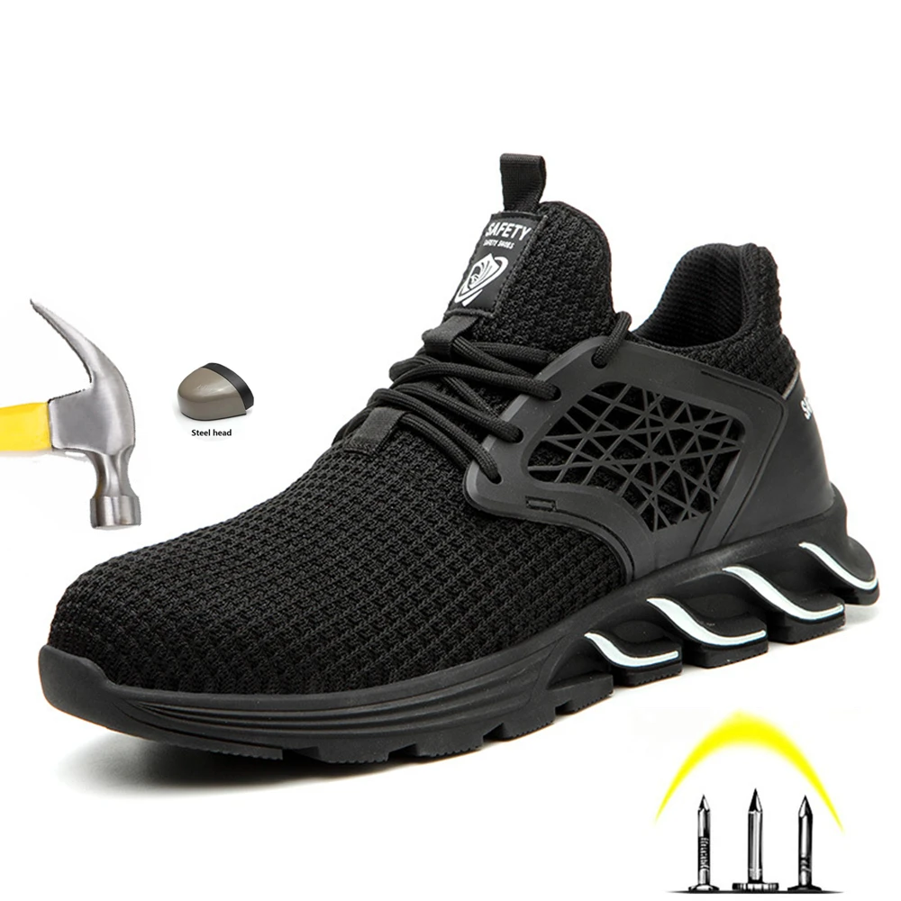 Рабочая страховая обувь мужская европейская стандартная стальная заглушка для