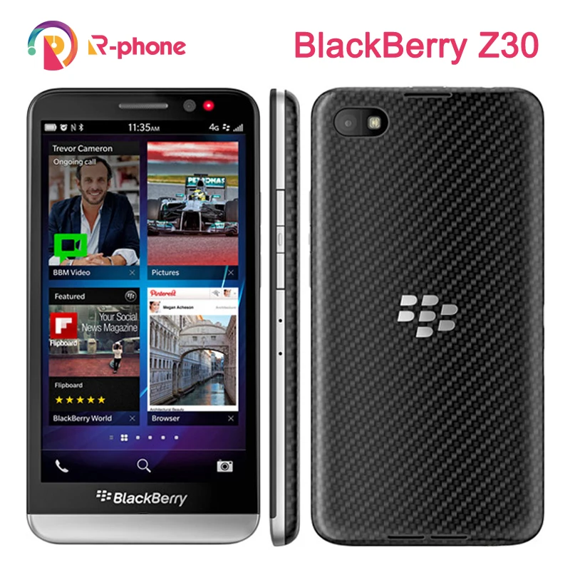 BlackBerry Z30 отремонтированный мобильный телефон двухъядерный 4G WiFi 8MP 5 0 &quot 16 ГБ ROM