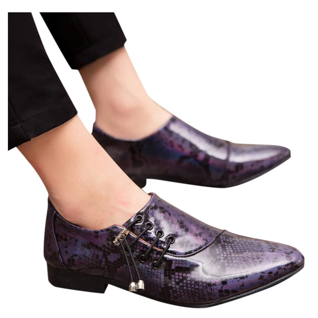 SAGACE/мужские кожаные туфли в британском стиле Повседневная обувь на шнуровке со