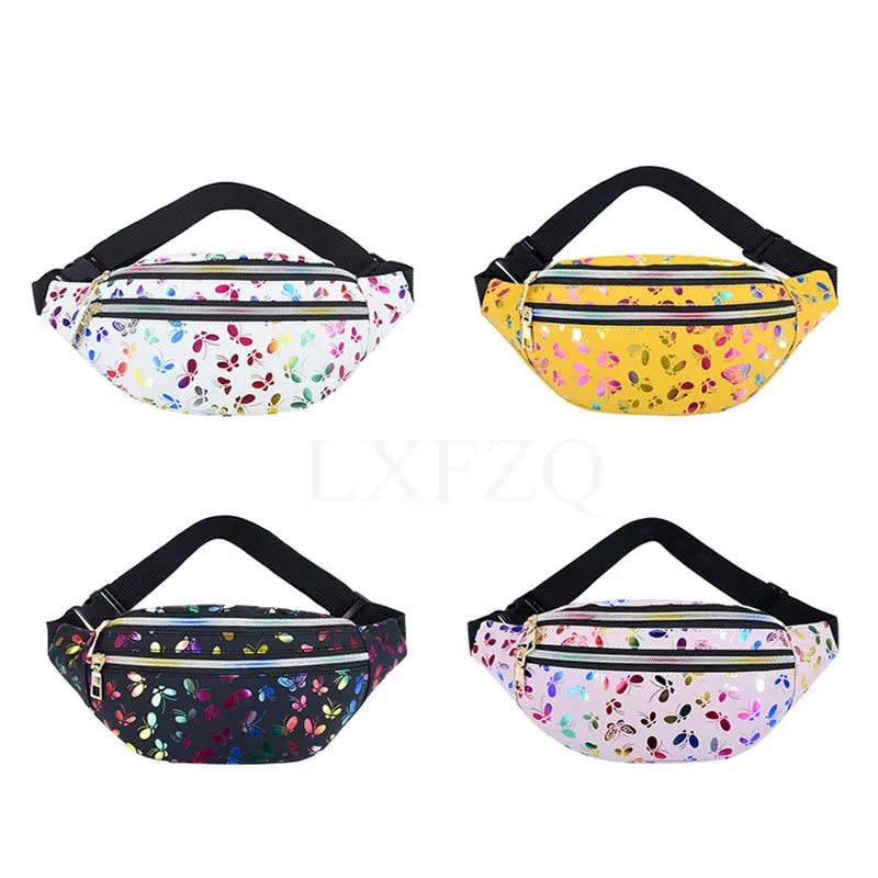 

Waist Bags Women Pink Silver Fanny Pack Female Banana Belt Bag Wallet Bag Leg Holographic Waist Packs Laser Chest Phone Pouch