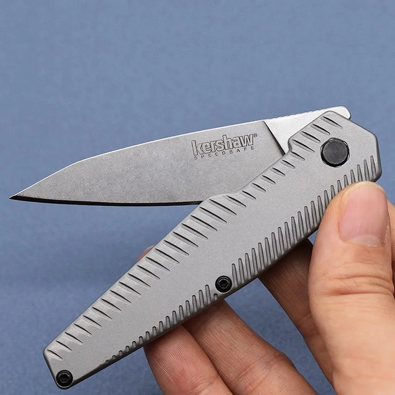 

Kershaw 1359 Outdoor Defensive Tactical Folding Knife 8cr13 Blade Full Steel Handle Jungle Hunting EDC Survival and Rescue Tool