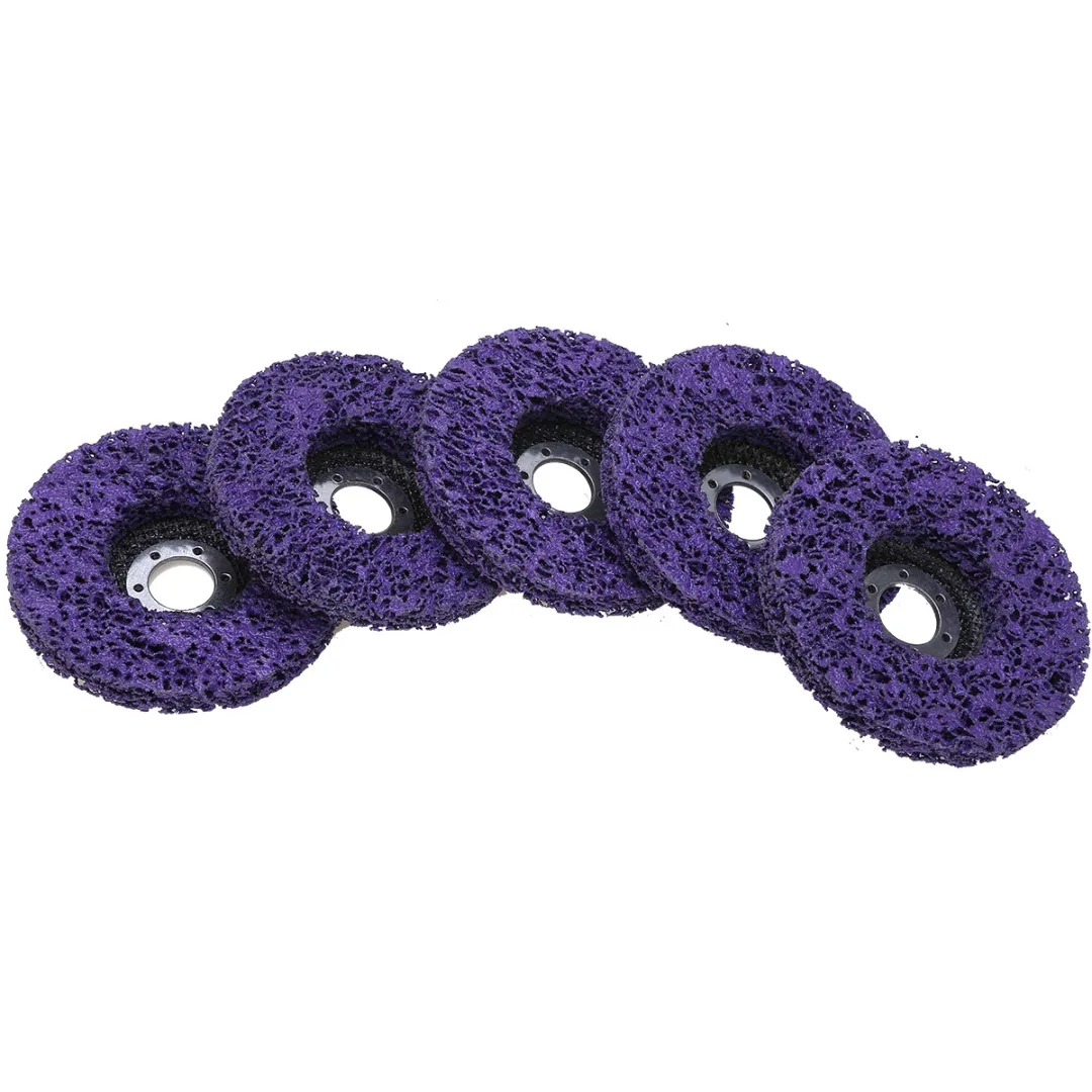 5 шт. 4 ''/100 мм абразивный Поли полосы колесные диски угловая шлифовальная