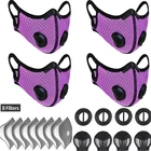 Фиолетовая женская маска, внешняя искусственная ветрозащитная и сохраняющая тепло маска