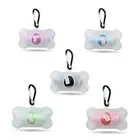 Прозрачный пластиковый пакет в форме кости, набор мусорных пакетов для домашних животных, дозатор, Прямая поставка