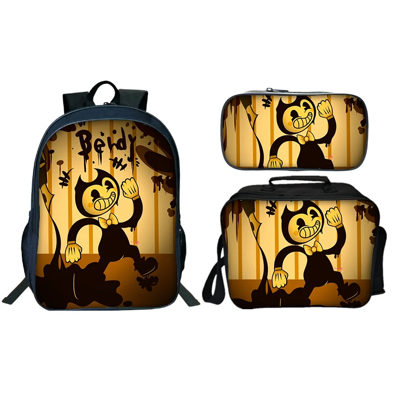 2020 Новая мода 3 шт./компл. Бенди и чернильная машина набор рюкзаков для мальчиков