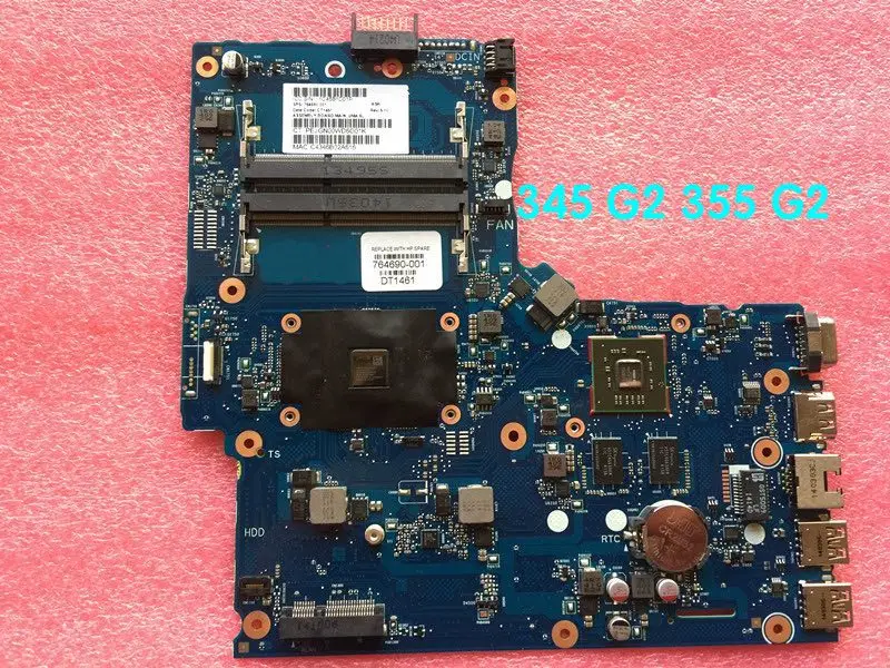 

Suitable For HP 345 G2 355 G2 Motherboard 764690-001 764690-501 764690-601 6050A2612501 Mainboard 100% tested fully work