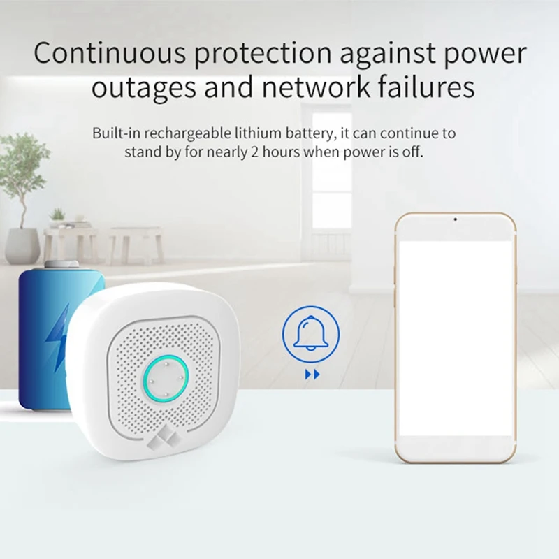 

Smart Home Security Alarm System, Wireless WiFi Anti-Theft Alarm for Alexa and Google Assistant EU Plug