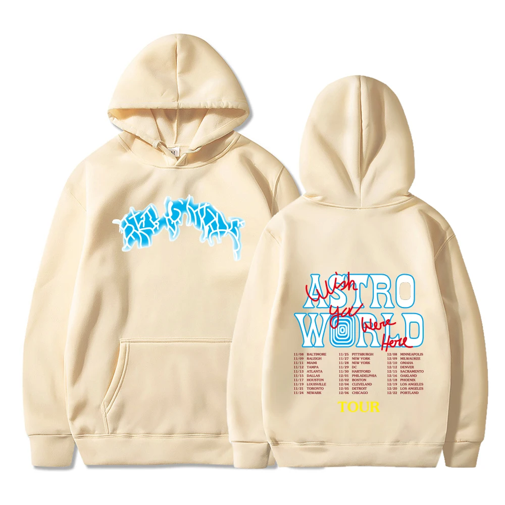 

Streetwear ASTROWORLD Printing Oversized Gothic Harajuku Men's Clothing Man Woman Pullover Sweatshirt Casual Tops