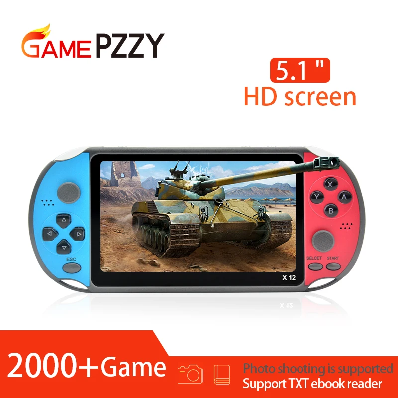 X12 5 1 дюймовый портативный Ретро игровой видеоплеер игровые консоли с двойным