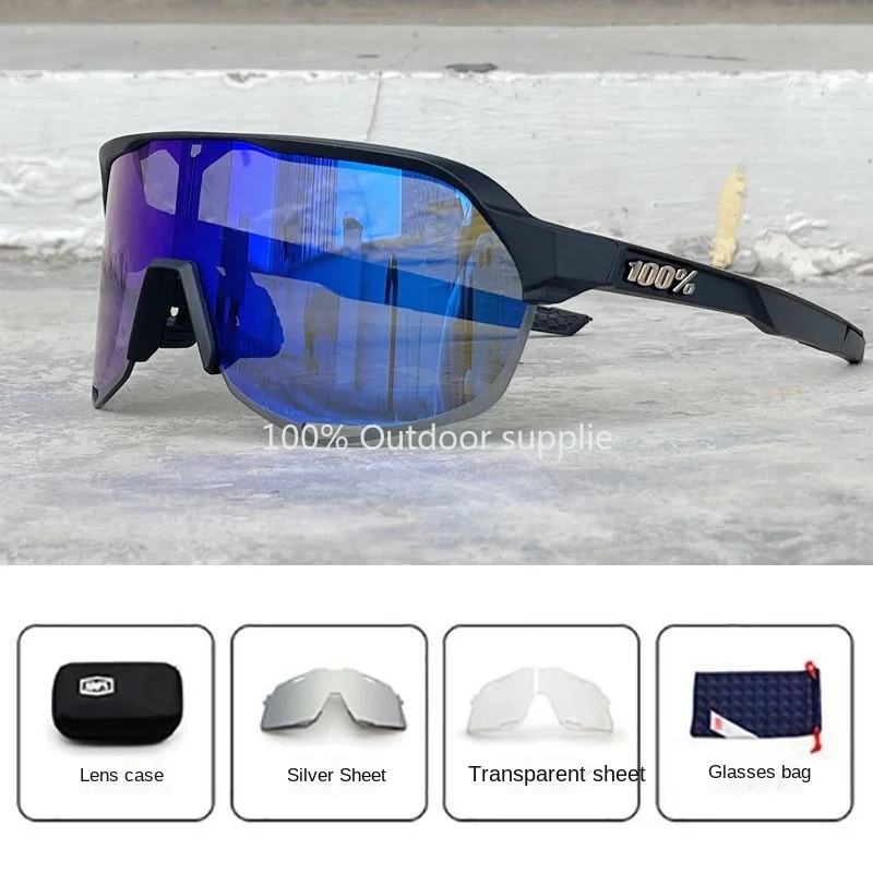 new s2 riding glasses 100 outdoor sports running mountain bike goggles uv protection free global shipping