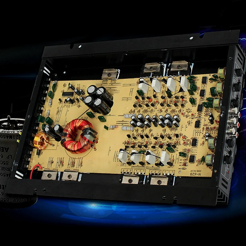 

5800 W 4 Channel Car Audio Power Amplifier Digital Amplifier Car Stereo Audio Super HiFi Bass Power Amp Subwoofer 12V DC