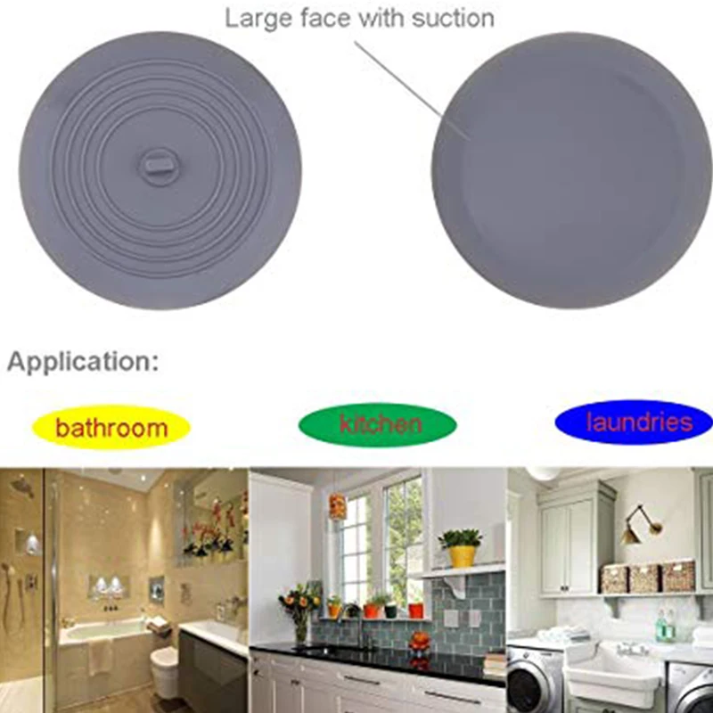 3 упаковки 6 дюймов большой силиконовый чехол для ванной|Крышки посуды| |