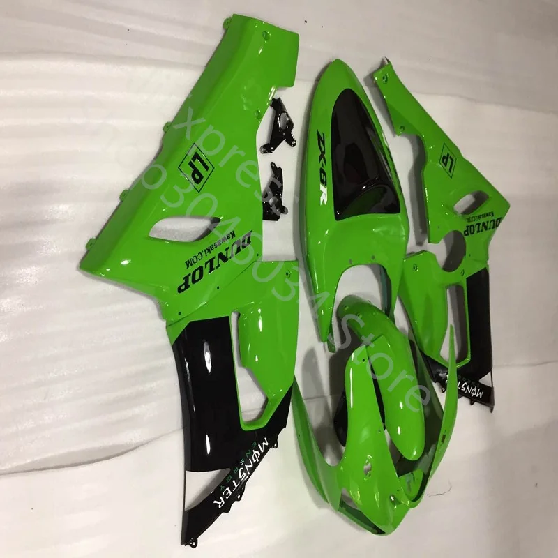 

New ABS Injection Fairing Kits For Kawasaki NINJA ZX-6R 05-06 Year 2005 2006 ZX6R 05 06 green black Motobike Fairing