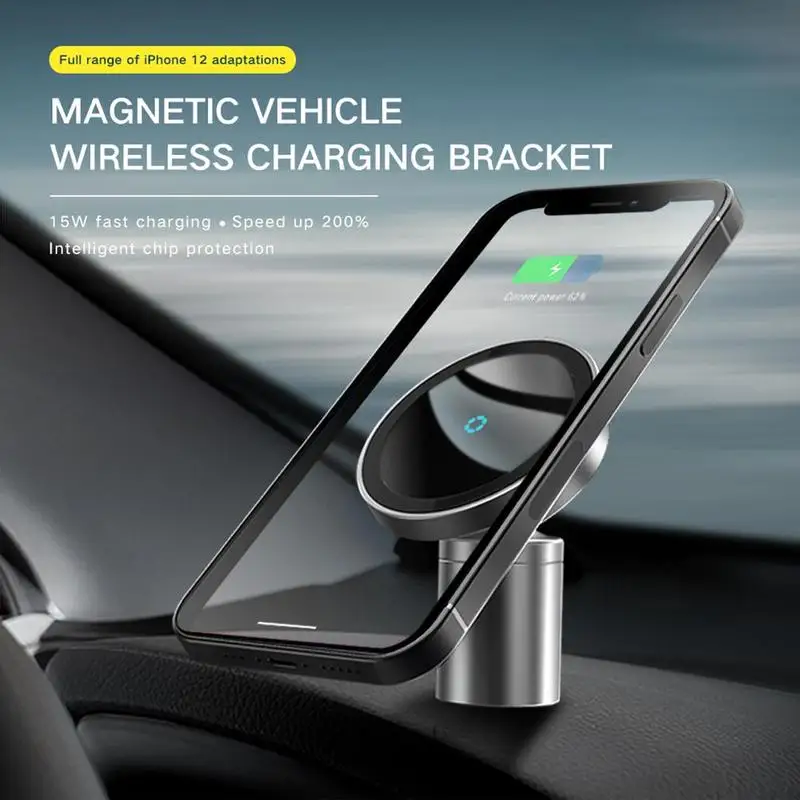 

Fast Car Charger Wireless Charger Magnetic Car Holder Charging For iPhone Charger Car Quick For Sunsang Wireless H2T8