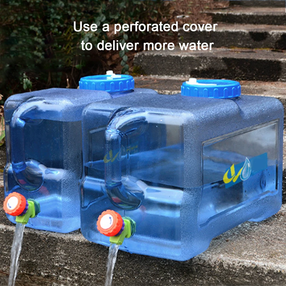 

22L Food Grade PC Water Container Portable Driving Water Tank Container With Faucet For Camping Picnic Hiking Water Bucket