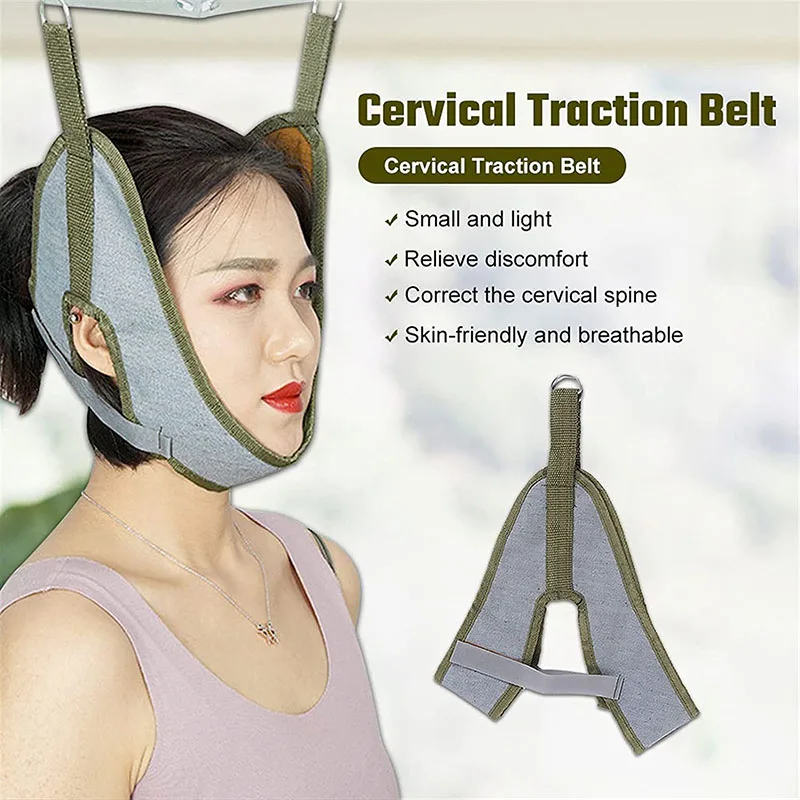 

Cervical Traction Belt Neck Hammock Relieve Pain Stretcher Band Vertebrae Recovery Health Care Neck Stretch Fixing Straps