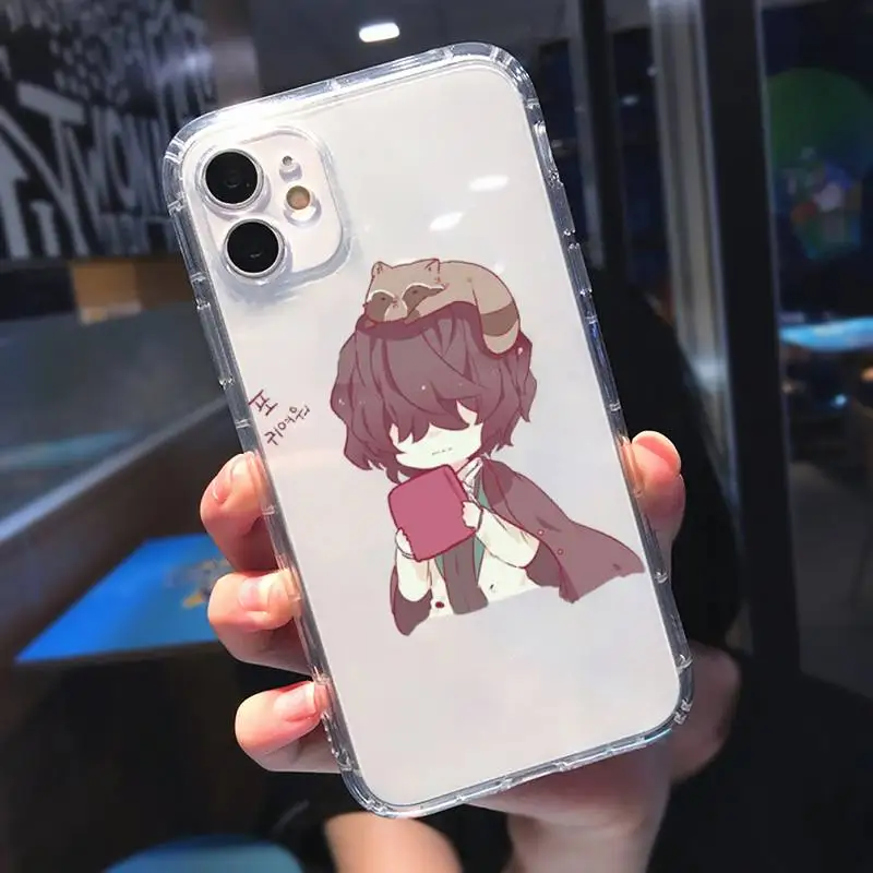 

Anime Bungo Stray Dogs Phone Case Transparent for iPhone 11 12 mini pro 8 7 6 6S XS MAX Plus X 5S SE 2020 XR