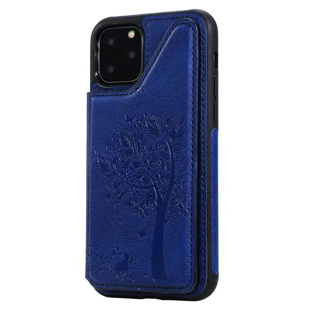 Синий Магнитный кошелек Etui для нового iPhone 11 чехол Coque iPhone 11 Pro Max кожаный флип-чехол для Coque iPhone XI Max чехол 11R Capa - Цвет: Синий