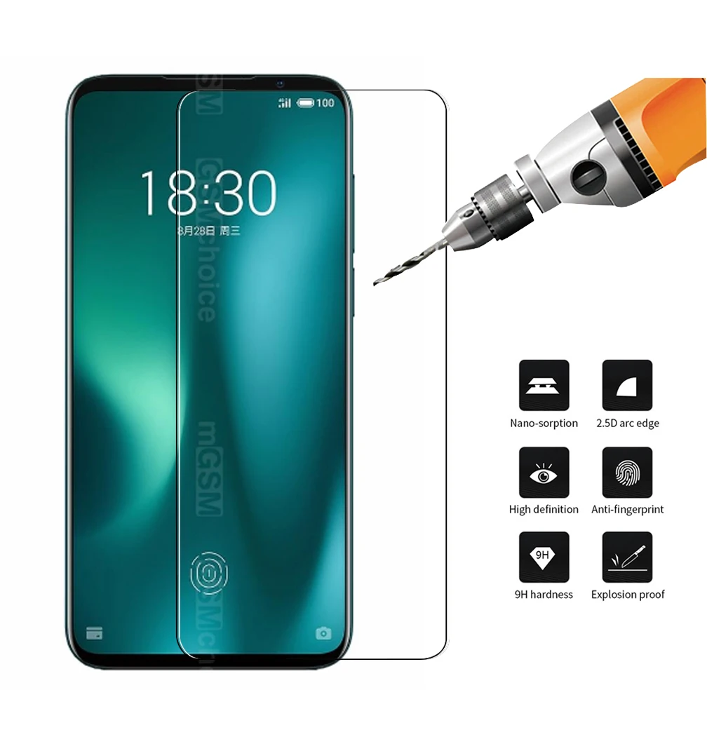 Закаленное стекло для Meizu 16 S 16X Защитная пленка экрана meizu XS оригинальное камеры s