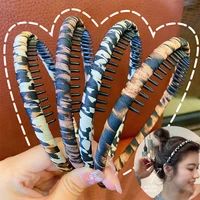 2021new women fashion non slip hair hoop snake print hairband leopard color twisted knotted headwear korean hair accessories
