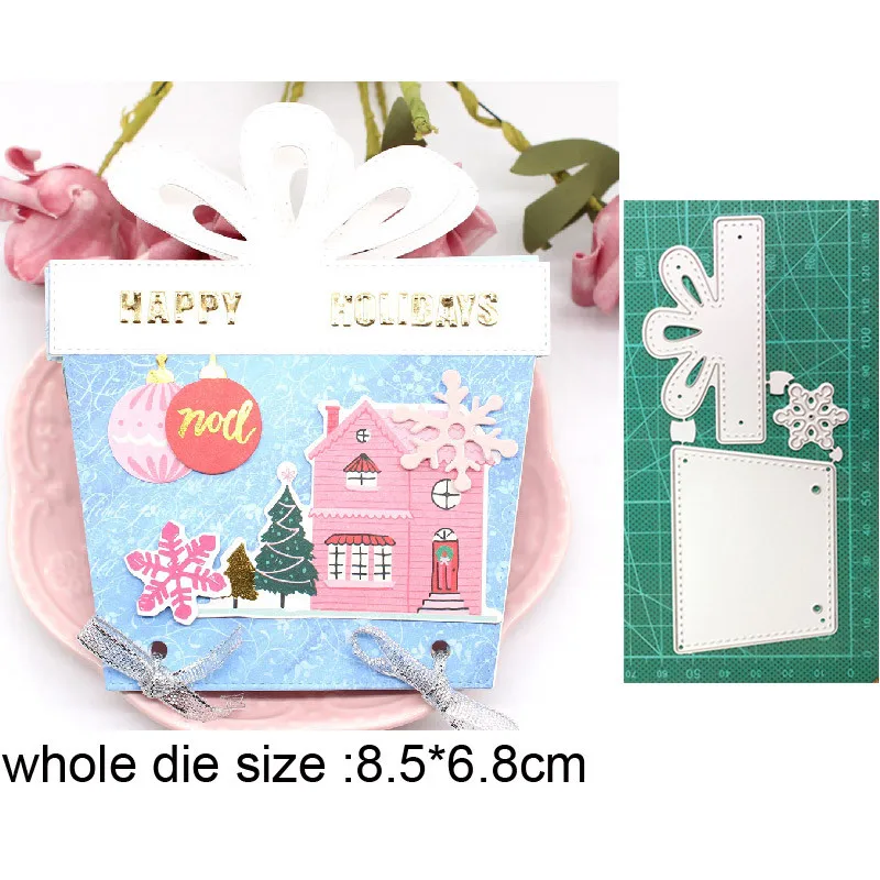 

Christmas Gift Box New 2021 Metal Cutting Dies for DIY Scrapbooking Paper and Card Making Decorative Embossing Dies Craft dies