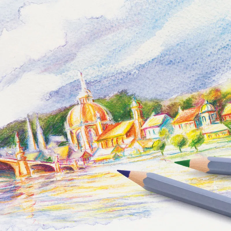 1 комплект Faber Castell синяя серия водорастворимый цветной карандаш несколько цветов