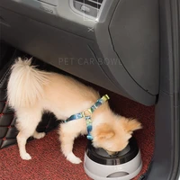 portable car water bowl for dogs cat pets safe on slip dog bowl splash proof floating bowl for cat puppy health travel dog bowls