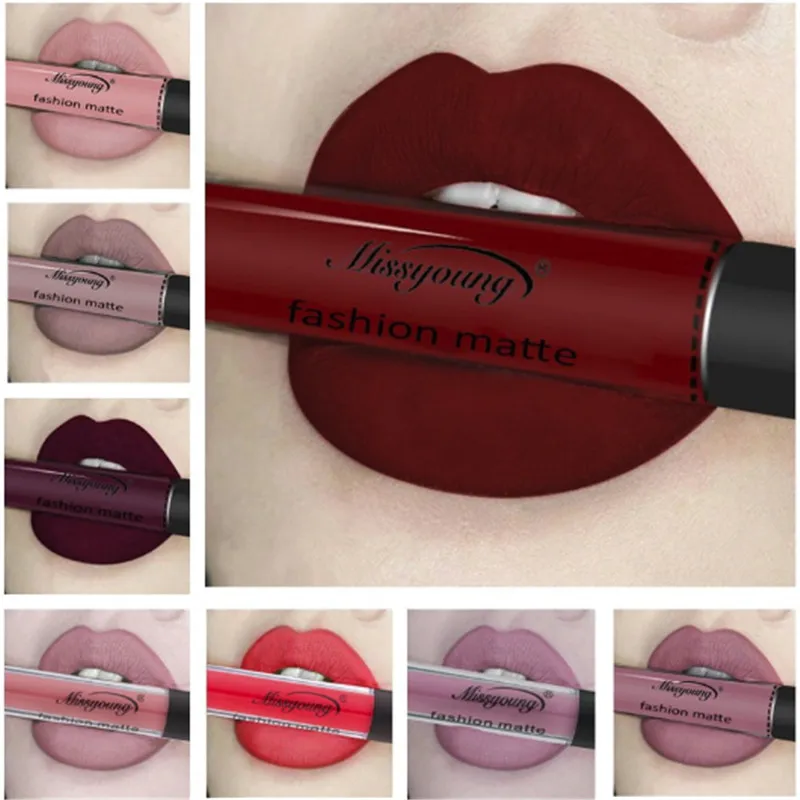 Матовая жидкая губная помада для макияжа матовая стойкая водостойкая