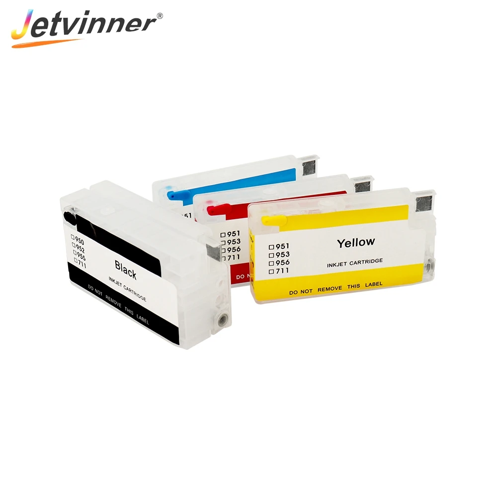 Jetvinner для HP 950 951xl 951 перезаправляемый картридж Officejet Pro 8100 8600 8610 8620 8630 8660 8615 8625 251dw |