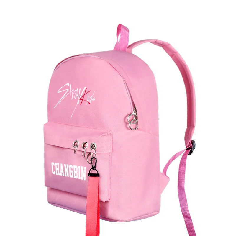Stray Kids School Bag Combination Related Products Celebrity Style Should Aid Men And Women Backpack Leisure Bag Korean-style Sc