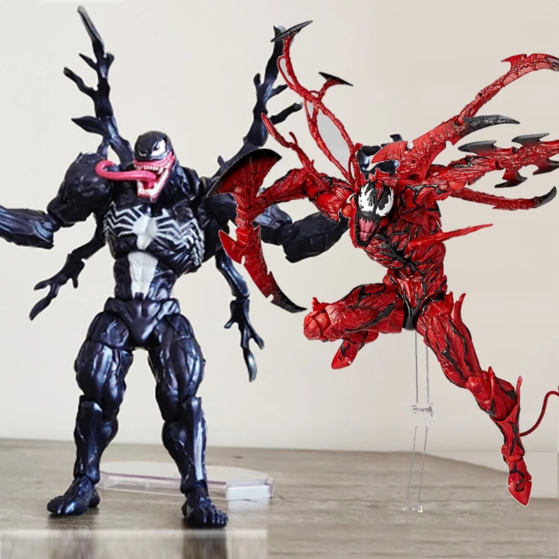 

Marvel Yamaguchi Revoltech Carnage Venom Action Figure The Amazing Model Toy Doll Gifts