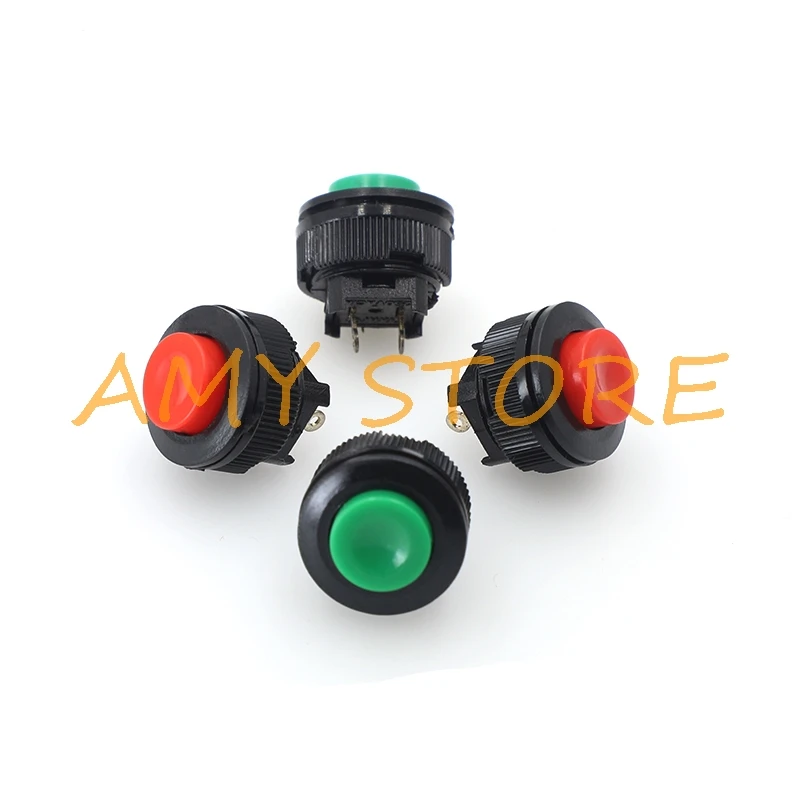 5 шт. AC 230V 1A 14 мм диаметр 2 Pin Красный круговой кнопочный игровой автомат DS 500
