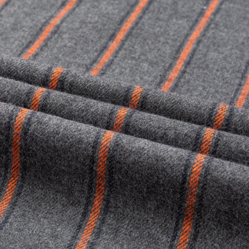 

Men's Fashion 100% Cotton Brushed Flannel Striped Shirts Single Pocket Long Sleeve Youthful Soft Casual Plaid Checkered Shirt