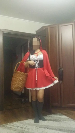 Хэллоуин дамы с маленькой красной накидкой капюшоном костюм для взрослых женщин